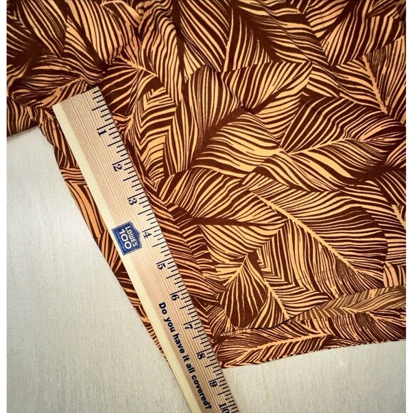 EDDIE BAUER  Sz 2XL Tropical Leaf Print Pull On Beach Swim Trunks Shorts Pockets - Picture 9 of 9